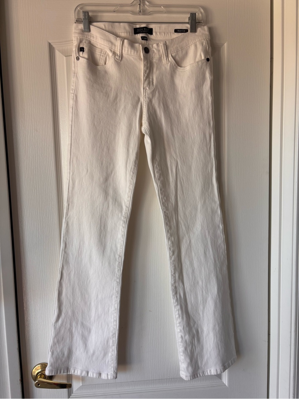 Judy Blue Womens White Bootcut Jeans Size 7/28 denim